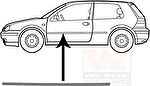 Van Wezel 5888407 облицовка / защитная накладка, дверь на VW GOLF IV (1J1)