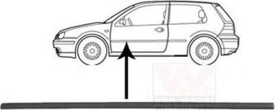 Van Wezel 5888427 облицовка / защитная накладка, дверь на VW GOLF IV (1J1)