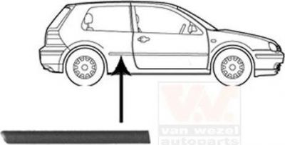 Van Wezel 5888430 облицовка / защитная накладка, боковина на VW GOLF IV (1J1)