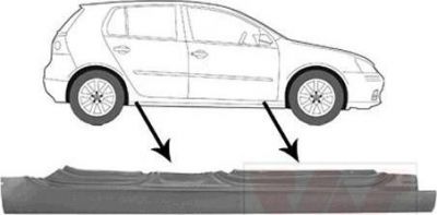 Van Wezel 5894104 накладка порога на VW GOLF V (1K1)