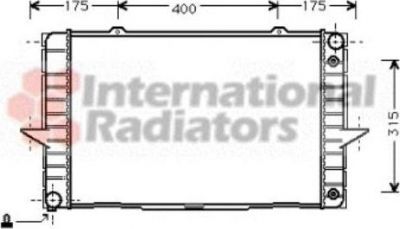 Van Wezel 59002092 радиатор, охлаждение двигателя на VOLVO C70 I купе