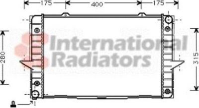 Van Wezel 59002093 радиатор, охлаждение двигателя на VOLVO C70 I купе