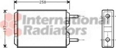 Van Wezel 59006040 теплообменник, отопление салона на VOLVO 240 Kombi (P245)