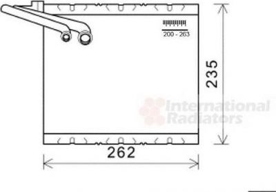 Van Wezel 5900V157 испаритель, кондиционер на VOLVO S80 II (AS)