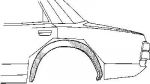 Van Wezel 5903447 колесная ниша на VOLVO 240 Kombi (P245)