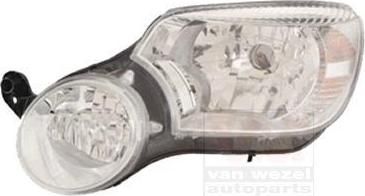 Van Wezel 7606961 основная фара на SKODA YETI (5L)