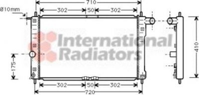 Van Wezel 81002016 радиатор, охлаждение двигателя на DAEWOO ORION универсал (KLAJ)