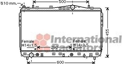 Van Wezel 81002074 радиатор, охлаждение двигателя на CHEVROLET LACETTI (J200)