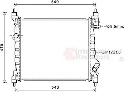 Van Wezel 81002141 радиатор, охлаждение двигателя на CHEVROLET SPARK (M300)