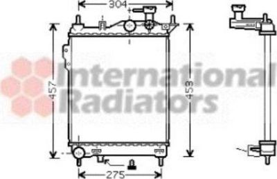 Van Wezel 82002099 радиатор, охлаждение двигателя на HYUNDAI GETZ (TB)