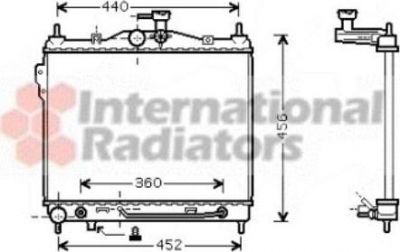 Van Wezel 82002102 радиатор, охлаждение двигателя на HYUNDAI GETZ (TB)