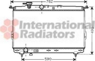 Van Wezel 82002106 радиатор, охлаждение двигателя на HYUNDAI SONATA IV (EF)