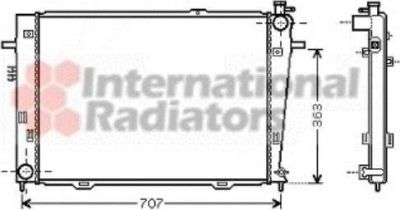 Van Wezel 82002126 радиатор, охлаждение двигателя на HYUNDAI TUCSON (JM)