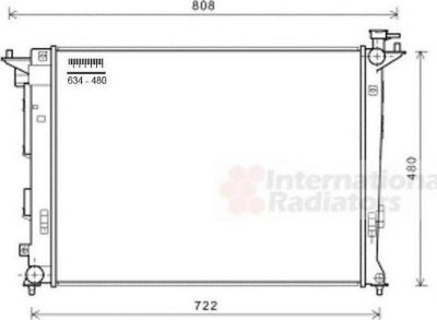 Van Wezel 82002285 радиатор, охлаждение двигателя на KIA SPORTAGE (SL)