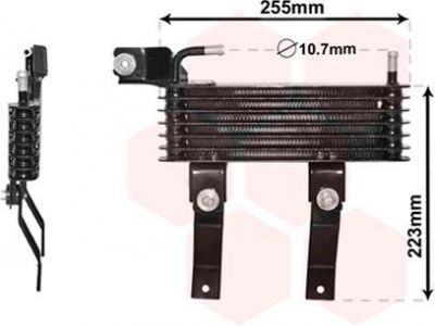 Van Wezel 82003369 масляный радиатор, двигательное масло на HYUNDAI TUCSON (JM)