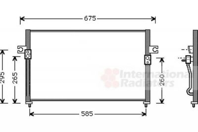 Van Wezel 82005058 конденсатор, кондиционер на HYUNDAI H-1 / STAREX