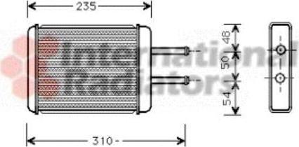 Van Wezel 82006069 теплообменник, отопление салона на HYUNDAI SANTAMO