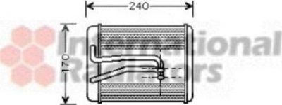 Van Wezel 82006119 теплообменник, отопление салона на HYUNDAI SONATA IV (EF)