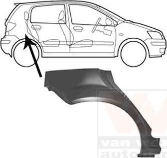 Van Wezel 8251148 боковина на HYUNDAI GETZ (TB)