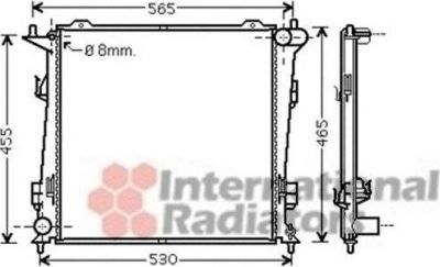 Van Wezel 83002098 радиатор, охлаждение двигателя на KIA CEE'D SW (ED)