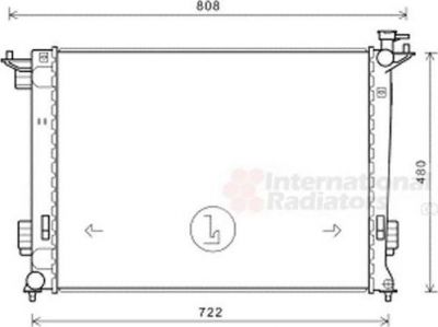 Van Wezel 83002238 радиатор, охлаждение двигателя на KIA SPORTAGE (SL)