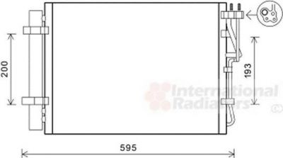 Van Wezel 83005198 конденсатор, кондиционер на HYUNDAI ix20 (JC)