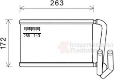 Van Wezel 83006169 теплообменник, отопление салона на KIA SORENTO I (JC)