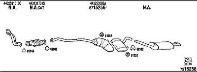 WALKER AD62166B система выпуска ог на AUDI 100 (44, 44Q, C3)