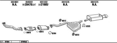 WALKER AR14511 система выпуска ог на ALFA ROMEO 145 (930)