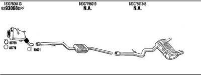 WALKER BWH22539A система выпуска ог на 3 кабрио (E93)