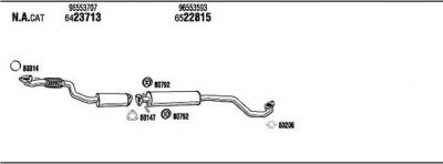 WALKER CVH18538 система выпуска ог на CHEVROLET LACETTI (J200)