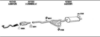 WALKER FI71011B система выпуска ог на FIAT MAREA Weekend (185)