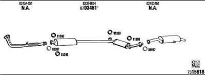 WALKER FI80001B система выпуска ог на FIAT CROMA (154)