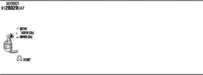 WALKER FIH09298B система выпуска ог на FIAT DOBLO c бортовой платформой/ходовая часть (263)