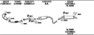 WALKER FIH16057AB система выпуска ог на FIAT STILO (192)