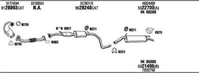 WALKER FIH16057BA система выпуска ог на FIAT STILO (192)