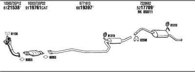 WALKER FO20272 система выпуска ог на FORD FIESTA фургон (FVD)