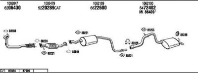 WALKER FO60078 система выпуска ог на FORD MONDEO II седан (BFP)