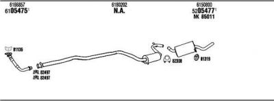 WALKER FO85005 система выпуска ог на FORD ESCORT III (GAA)