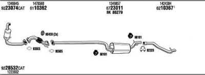 WALKER FOH18956A система выпуска ог на FORD FOCUS II седан (DA_)