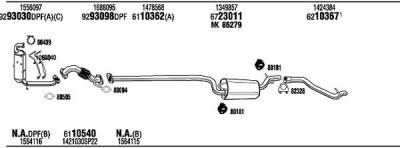 WALKER FOH18956BA система выпуска ог на FORD FOCUS II седан (DA_)