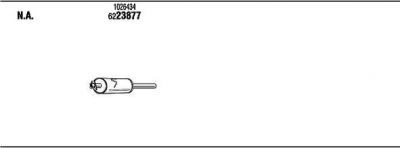 WALKER FOK008790 система выпуска ог на FORD TRANSIT c бортовой платформой/ходовая часть (E_ _)