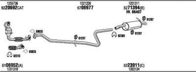 WALKER FOK016102A система выпуска ог на FORD FIESTA V (JH_, JD_)