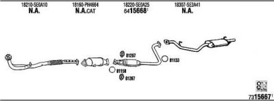 WALKER HO60058 система выпуска ог на HONDA ACCORD III (CA)