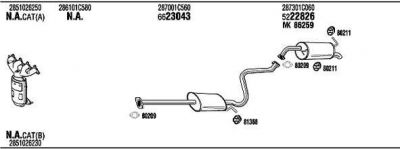 WALKER HY55007 система выпуска ог на HYUNDAI GETZ (TB)