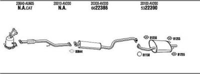 WALKER NI65058 система выпуска ог на NISSAN PRIMERA (P12)