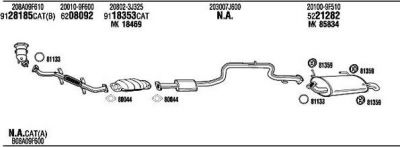 WALKER NIH13672A система выпуска ог на NISSAN PRIMERA Traveller (WP11)