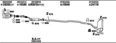 WALKER NIK31058BA система выпуска ог на NISSAN QASHQAI / QASHQAI +2 (J10, JJ10)