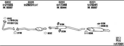 WALKER OP45082 система выпуска ог на OPEL ASTRA F Van (55_)