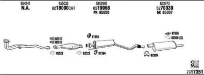 WALKER OP45083 система выпуска ог на OPEL ASTRA F (56_, 57_)